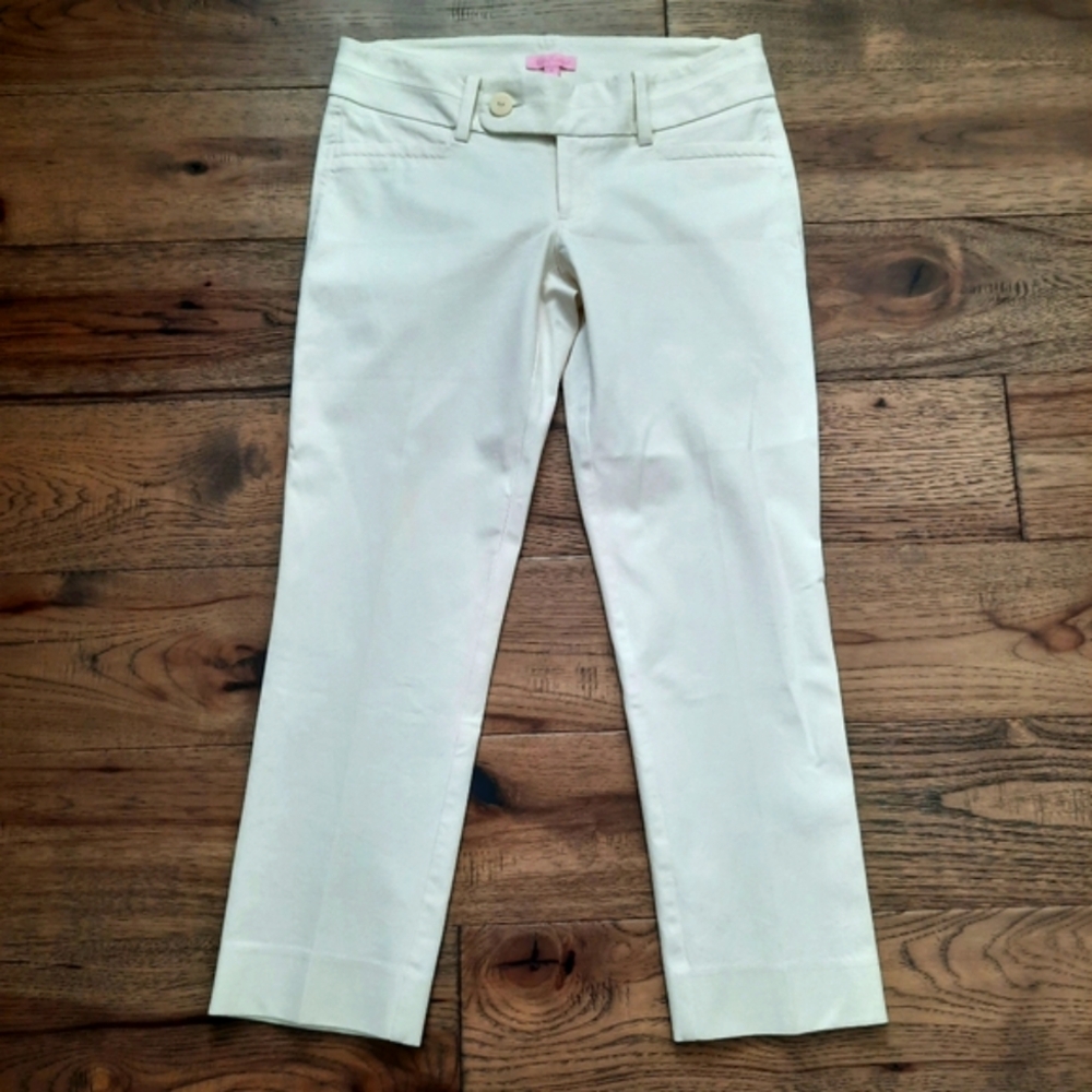 Lilly Pulitzer Cropped Resort Pants Cream